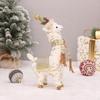 Alpaca Figurine Ornament Doll Christmas Standing for Office Holiday
