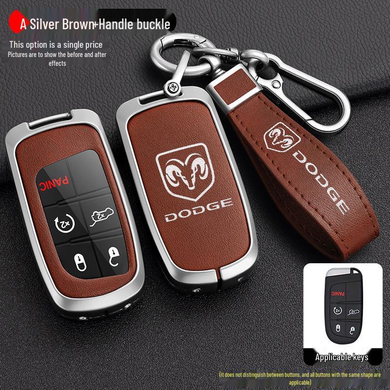 Dodge Journey Key Cover for 13/14/15/16 Models - Durable Shell and Buckle Design
