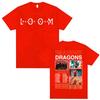 Imagine Dragons Loom World Tour T-shirt Men and Women Summer Cotton Clothing Short Sleeved Tee