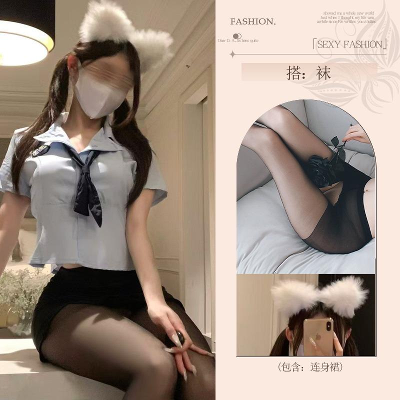 Sexy Lingerie Free Fun Female Abstinence Sexy Pajamas Qn Costume Uniform Cosplay Student Fun