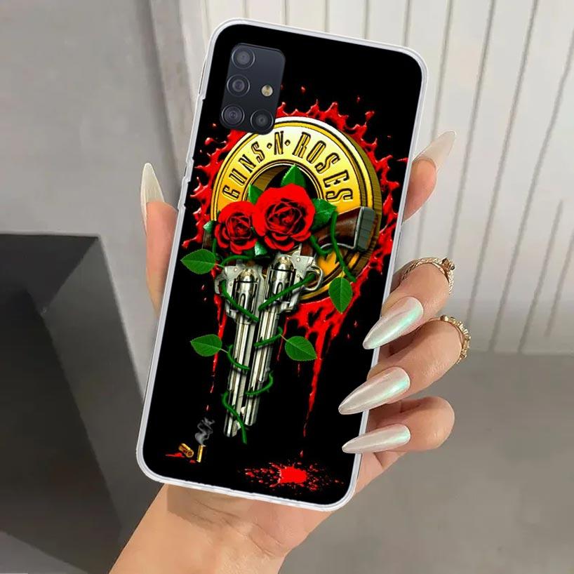 Guns N Roses Good Time Phone Case for Samsung Galaxy A52 A32 A22 A12 A02S A50S A30S A10S Note 20 Ultra 10 Plus S10 A31 A20 A71 A