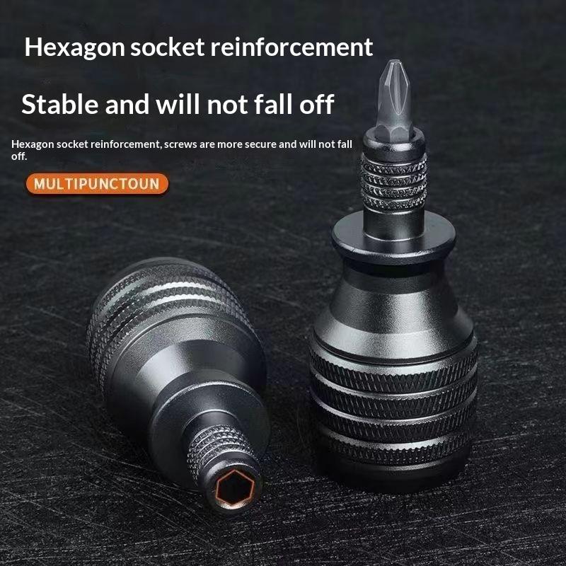 7-in-1 Mini Screwdriver Set With High Hardness Phillips/Slotted Bits Multi-Function EDC Repair Tool