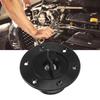 Fuel Cell Surge Tank Cap Billet Aluminum 39mm ID Flush Mounting 6 Bolts Open Type Black Universal for Car