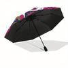 Colorful Mandala Patterned Fabric Squares for Quilting and CraftingUmbrella, Portable 3-Fold Compact Umbrella,Christmas Gift ES435