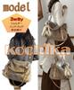 [kochika] 3-way shoulder baghandbag with fluffy faux fur shoulder strap