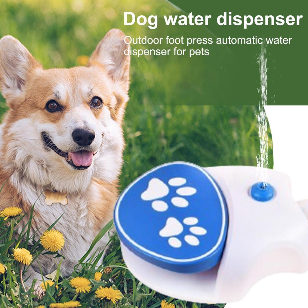 Outdoor Dog Water Dispenser Paw Activated Simple Use Easy Connection Step On Dog Water Fountain