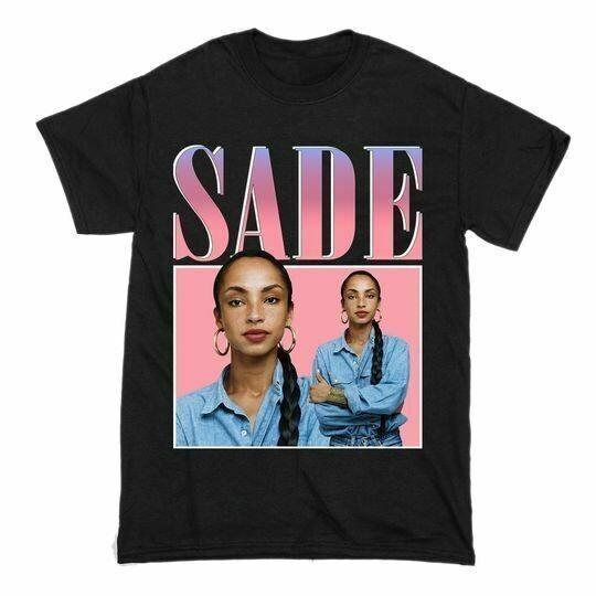 Sade Adu Music Lover Short Sleeve Black Men Women S234XL Classic T Shirt AA1483 Unisex T-Shirt XXL