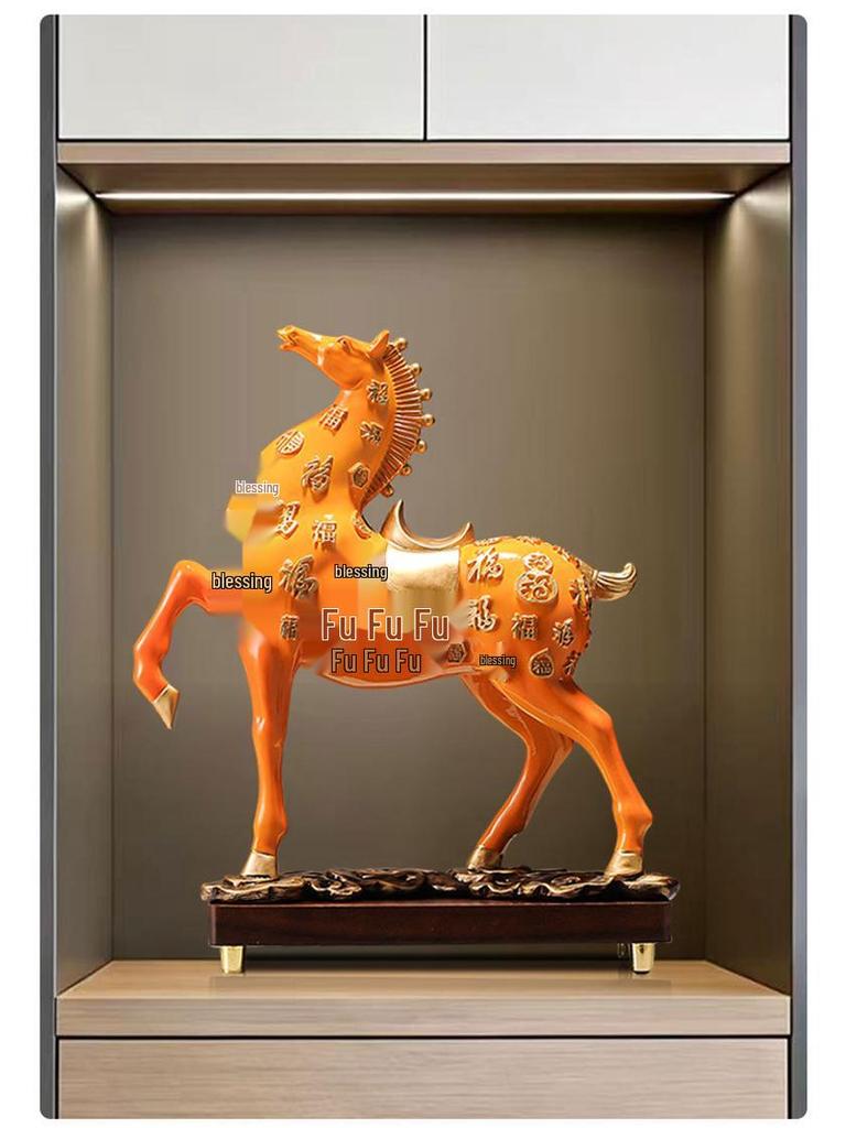 2026 Hundred Blessings Horse Ornament: Get Rich Gift for Home, Office, or New Beginnings