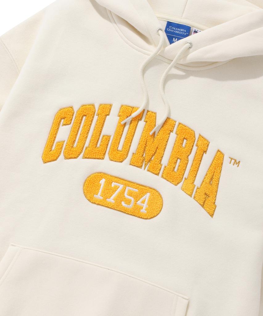 1754 Arch Logo Boucle Fleece Hoodie Cream