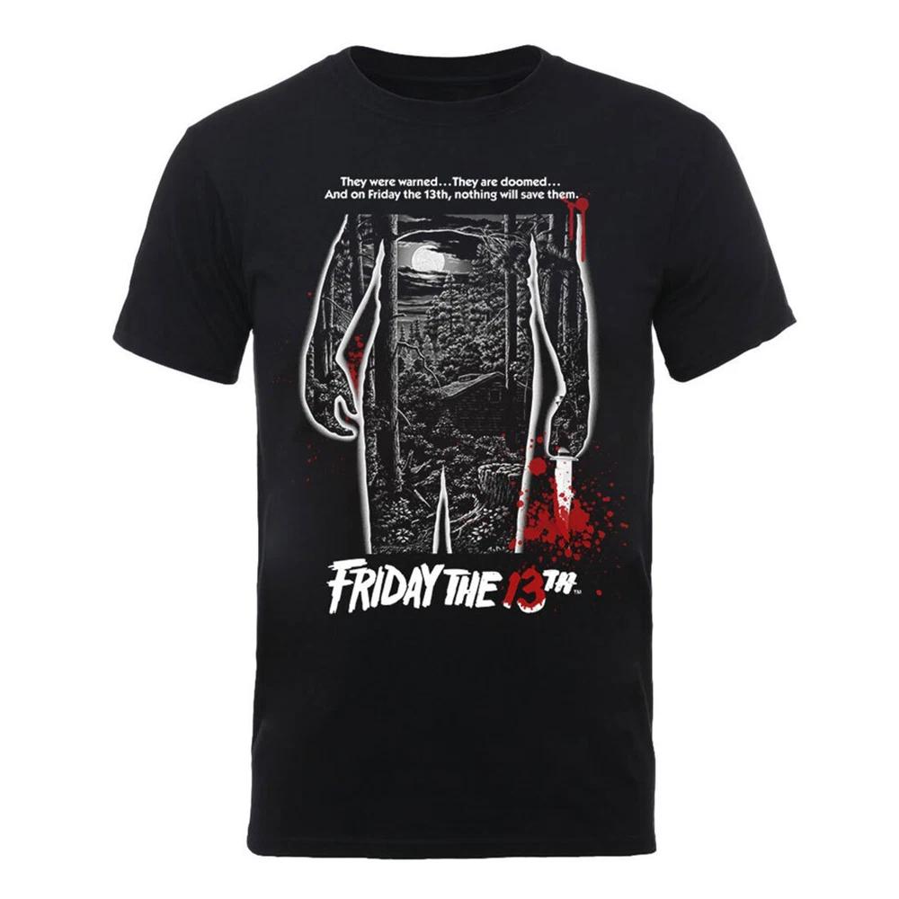 Friday The 13th TShirt Blood Poster Horror Movie Official New Black S