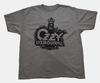 Ozzy Osbourne Mens Ozzy Osbourne Crown Skull Logo Gray Shirt New Large