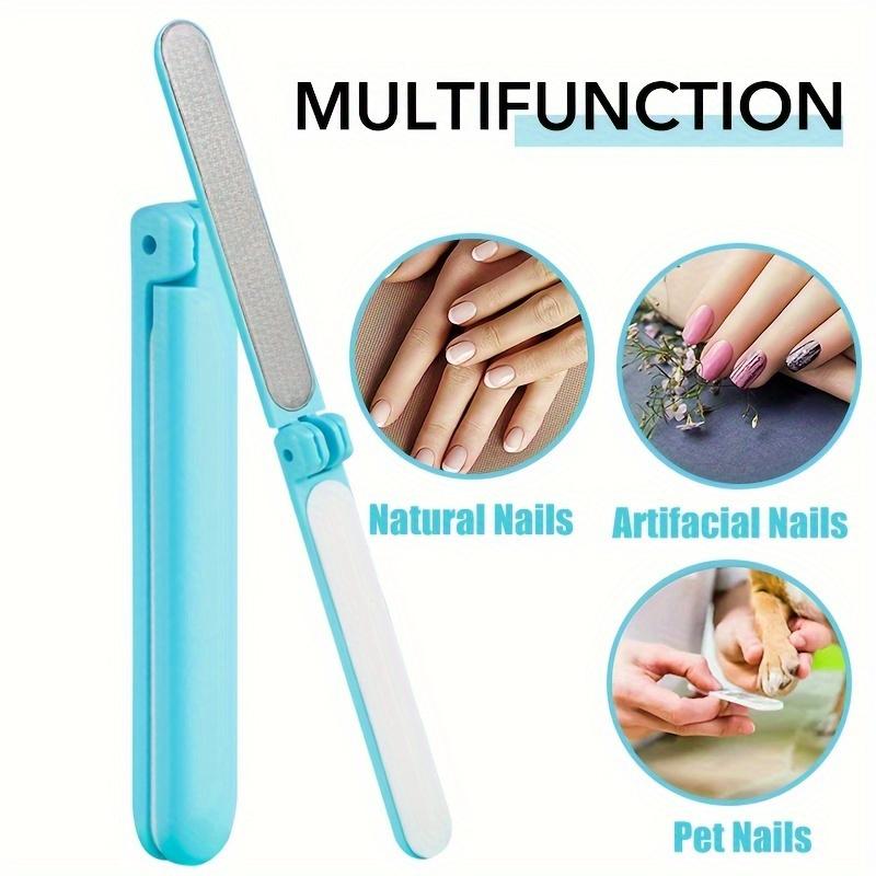 Professional Double-Sided Folding Nail File - A Portable Manicure Tool That Perfectly Shapes and Styles Your Nails.