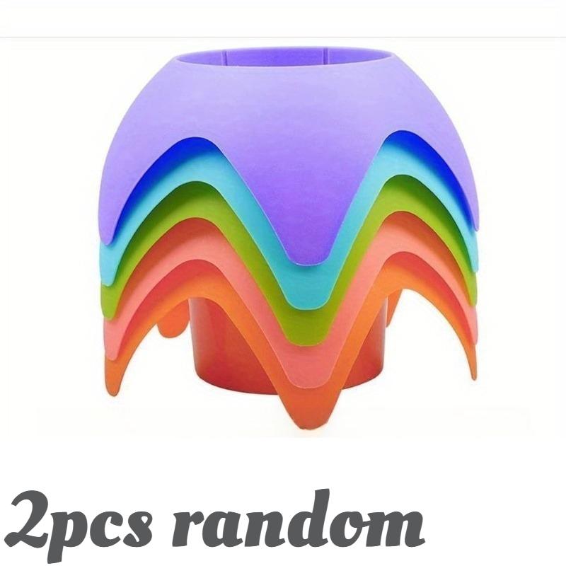 1/2pcs Portable Drink Holder Tray for Beach, Foldable Sand-Proof for Pool Backyard Picnic Camping, Multi-Cup Caddy