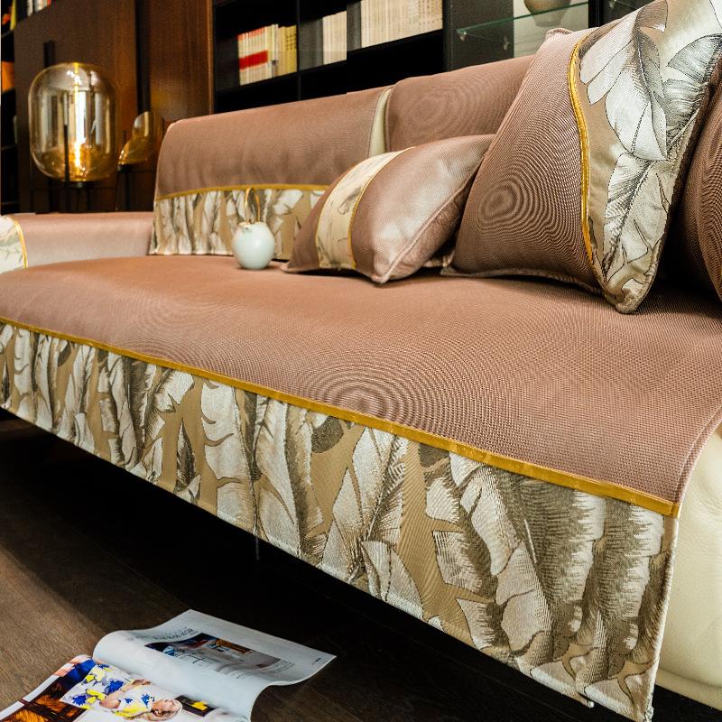 

Летняя легкая роскошная подушка для дивана из ледяного шелка. Летняя нескользящая подушка для сиденья. Всесезонный универсальный коврик. 70*70