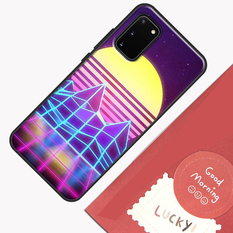 Neon Retrowave 80s Vintage Art Phone Case For Samsung Galaxy S23 S26 Ultra S20 S21 S22 S24 S25 Plus S10 S25 FE Cover Shell