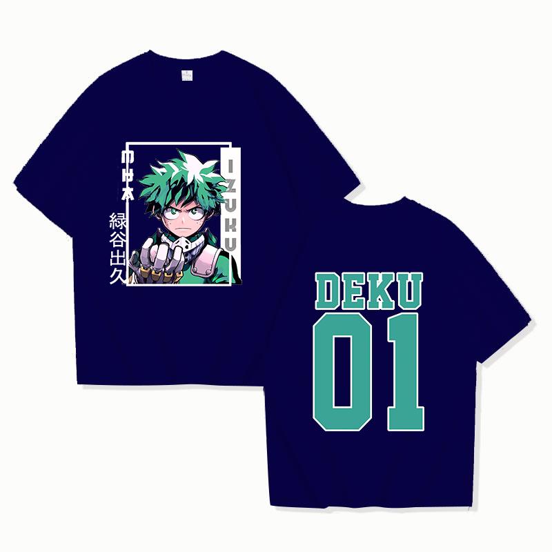 Hot Deku Funny Summer T-Shirt Harajuku Anime Print Fashion Short Sleeve Summer Casual T-Shirt Tops