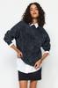 Women's Fashion New Sweatshirt Mink Relaxed Comfortable Fit Basic Raglan Sleeve Crew Neck Knitted Sweatshirt