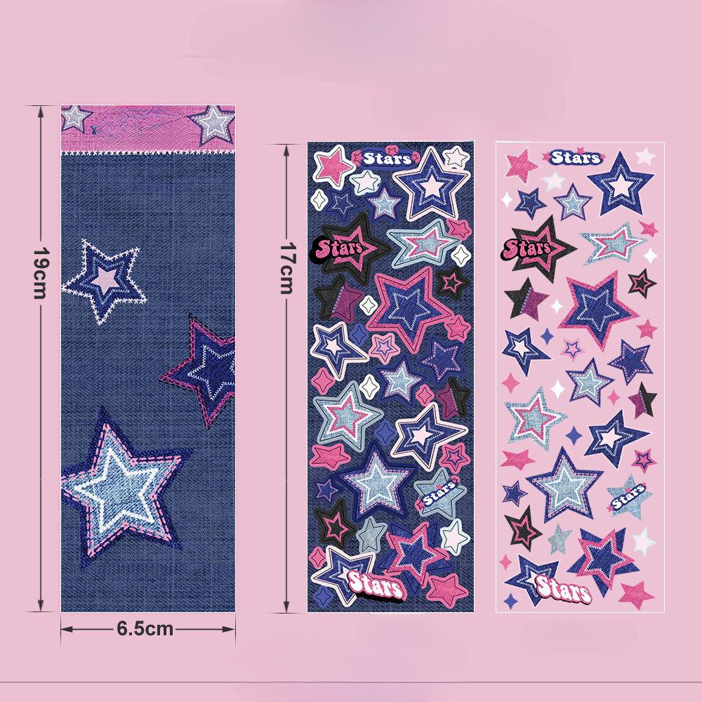 

Scrapbooking Stickers Korean Deco Star Sticker For Idol Card Deco Scrapbook DIY Material Decoration Stationery Sticker