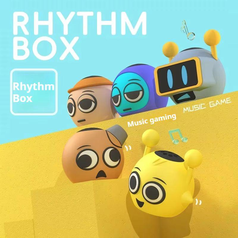 5 peças Caixa Sprunki Conjunto Completo Figuras Sonoras Ativadas por Toque Personagem de Jogo PVC Colecionável Brinquedo Musical Decoração de Mesa Presente de Feriado