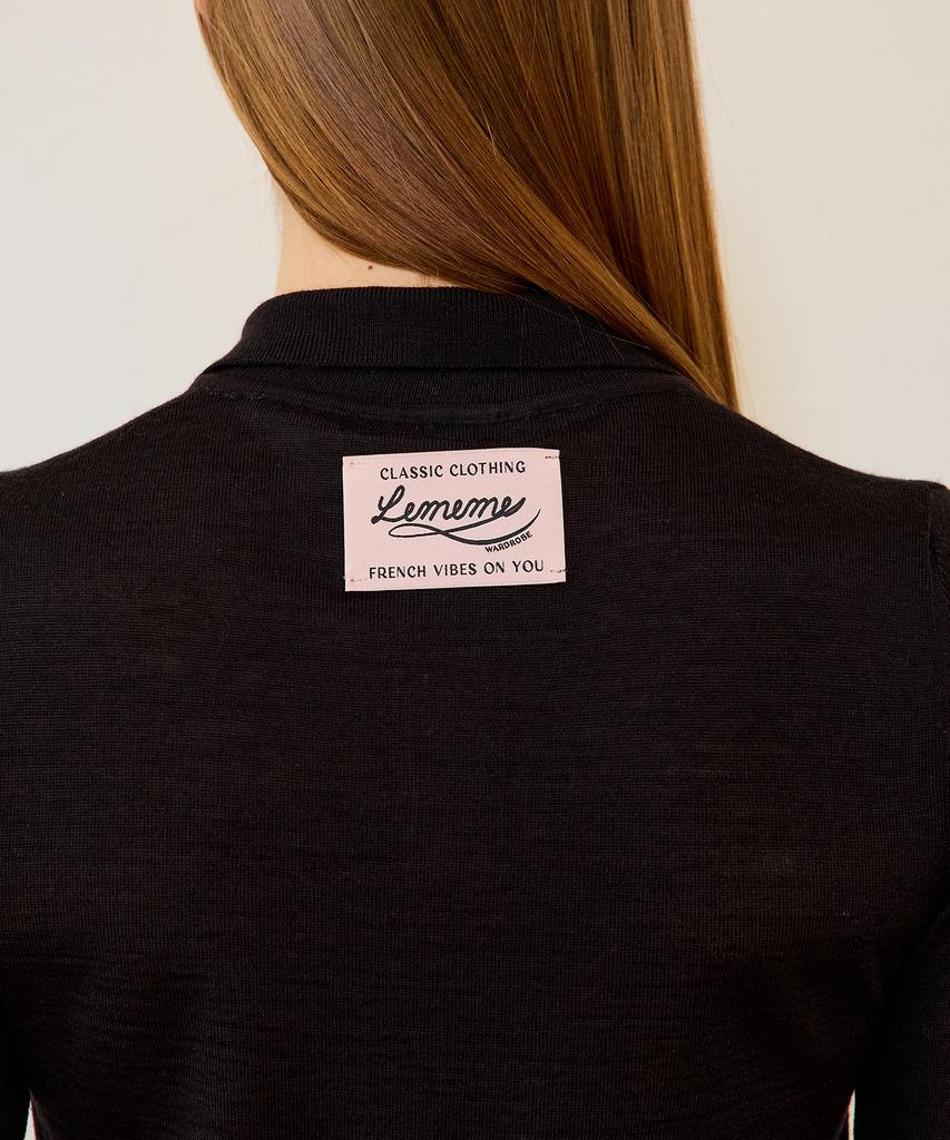 Leumeme Lou Knit Top Black
