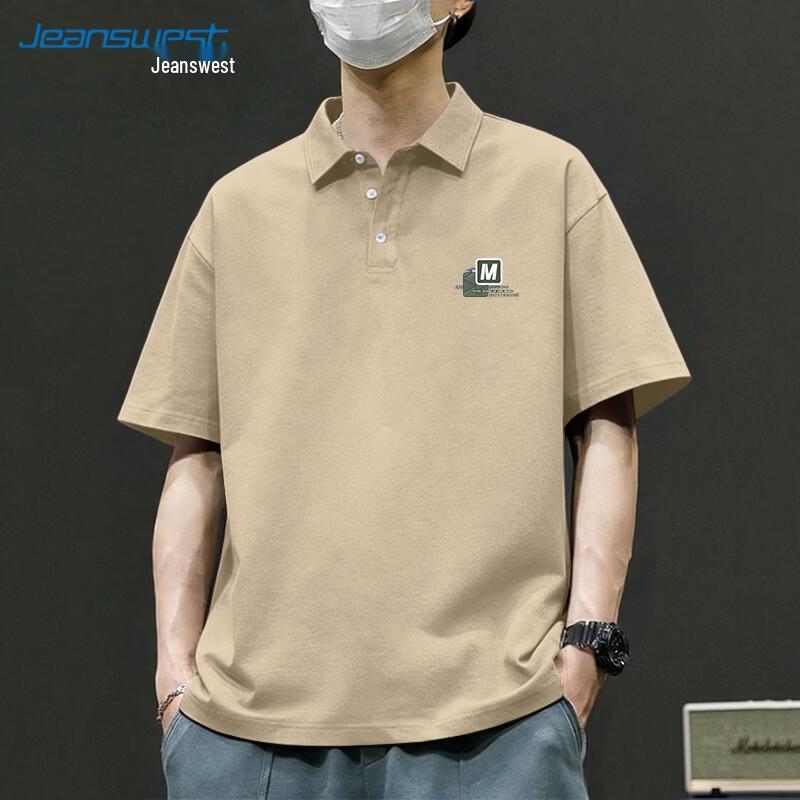 Jeanswest Men s Summer Loose Fit Pique Polo Shirt XL