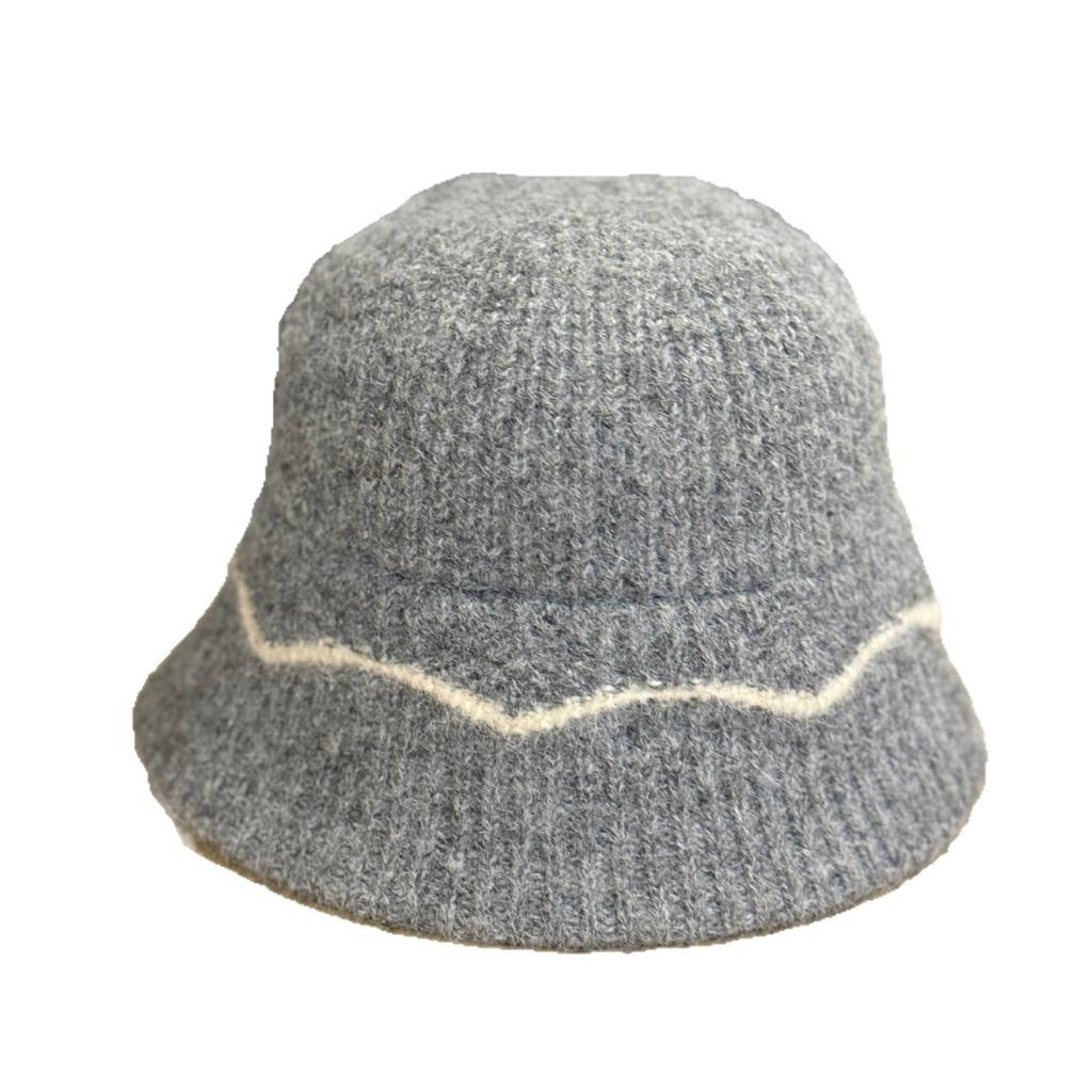 Knitted Fisherman Hat for Women in Autumn and Winter Simple and Versatile Small Basin Hat Cold Proof and Warm Bucket Hat