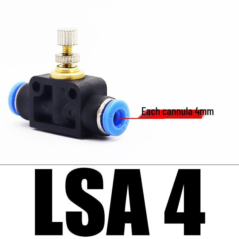

LSA Tube Throttle Valve: Air Hose Flow & Pressure Regulator for 4-12mm 6mm