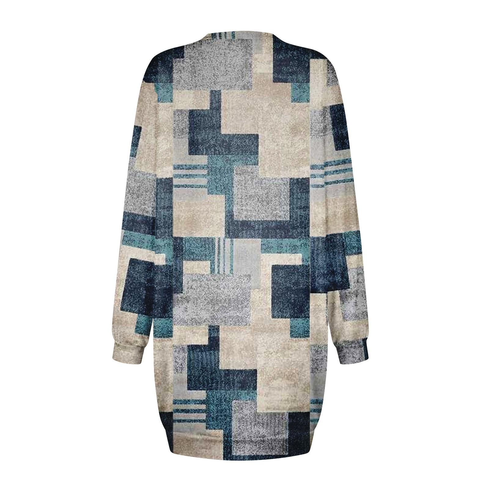 Женское платье с круглым вырезом в стиле ретро и цветочным принтом — фото 4