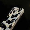 Cute Black Cat Phone Case For iPhone 17 Air 16 E 15 14 13 12 11 Pro Max Plus SE 2020 2022 Silver Feather Texture Cover