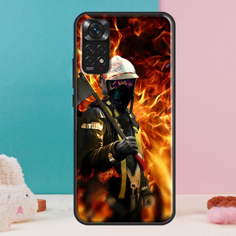 

Fire Fighting Hero Case For Xiaomi Redmi Note 14 12 11 9 10 13 Pro 9S 10S 11S 12S Redmi 13C 10C 12C 14C Cover Redmi Note 9 Pro