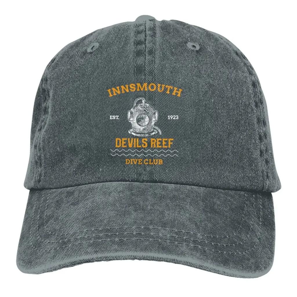 Innsmouth Devil Reef Dive Club Baseballkappe Herren Cowboyhüte Damen Visorschutz Snapback Tauchen Scubatauchen Kappen