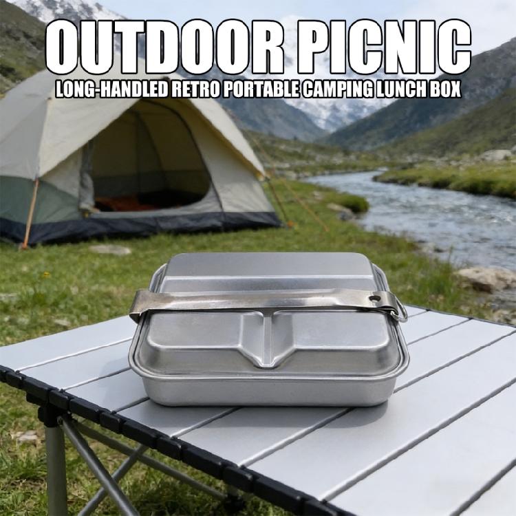 Food Container Long Handle Camping Food Storage With Thermal Insulation Ideal For Picnics And Road Trip