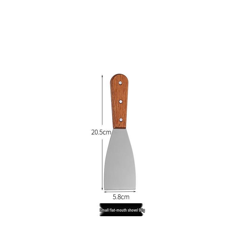 Stainless Steel & Wood Handle Multipurpose Cooking Spatula