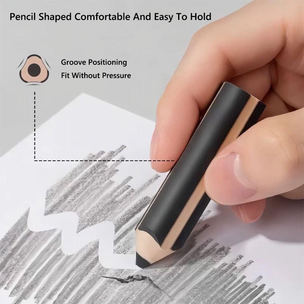 5PCS/Set Pen Shape Pencil Eraser Without Leaving Marks Rubber Eraser New Eraser  Gift