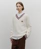Malittepeulangsowajeobeo V Neck Knit Pullover Ivory