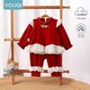 Youqi Baby Girls' Chinese-Style Festive Two-Piece Set