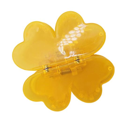 Magnetic Hair Claw Four Leaf Clover Shape Hair Clip No Slip Strong Hold Hair Claw Voluminous Style Hair Accessory