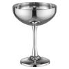 Creative High-Stemmed Stainless Steel Cocktail and Ice Cream Glass