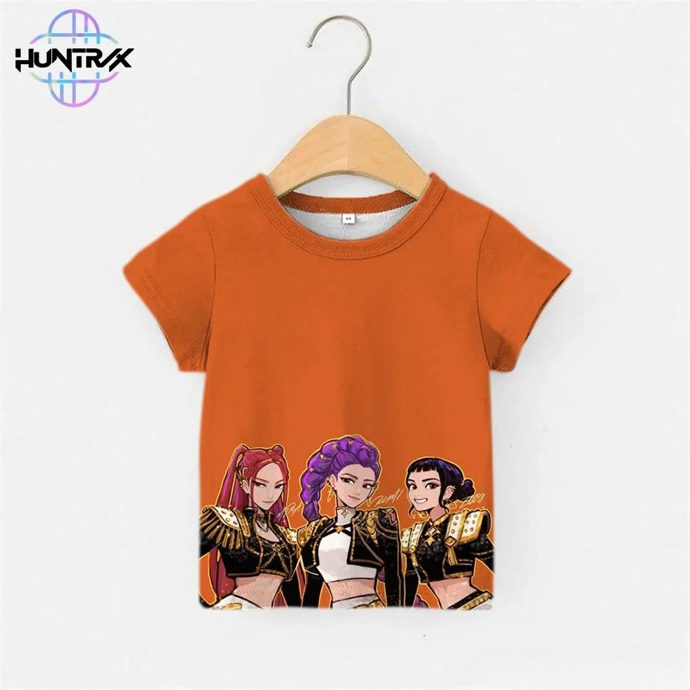 T-Shirts Girls Children's Cartoon Printed Short Sleeve Casual Fashion Girls Comfortable T-Shirt Clothing