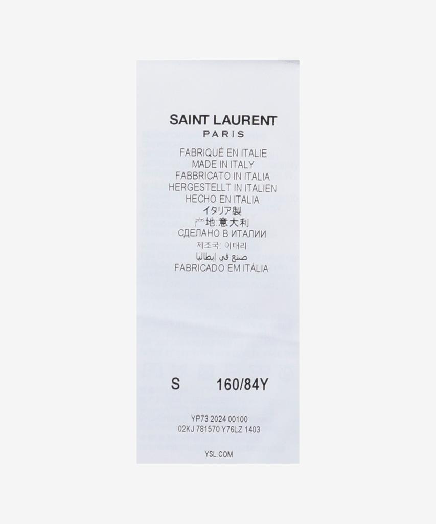SAINT LAURENT Cashmere And Silk Round Neck Knit - Grey / 781570Y76Lz1403