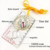 Transparent Compass with Scale, Rubber Ring, Magnifying Glass for Orienteering & Hiking