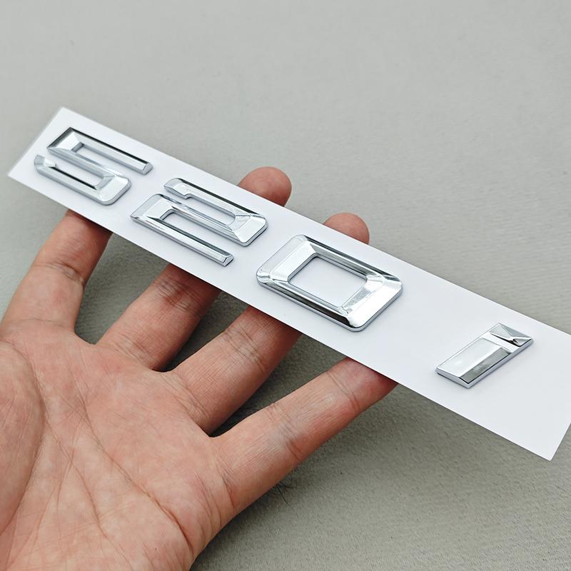 3D ABS Car Letters Logo 520i 530i 540i Rear Trunk Badge Sticker Decals For BMW 5 Series 520i 530i 540i G30 Auto Tail Marking