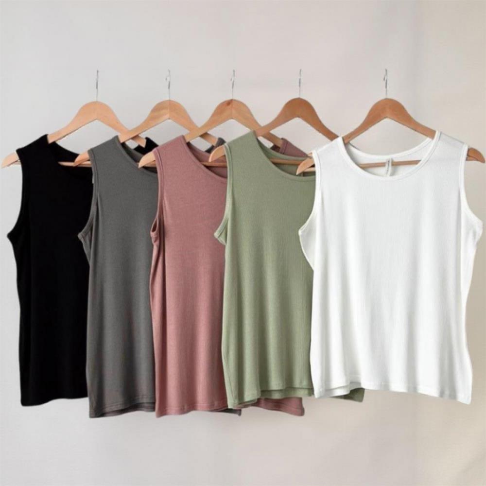 New ArrivalS Open Run Women S Summer Round Neck SleeveleSS Ribbed Tank