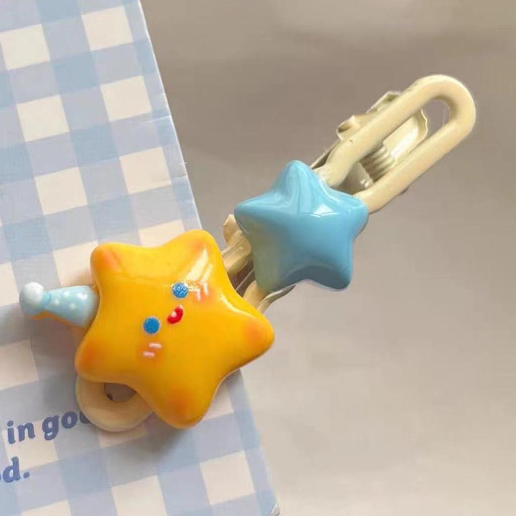 Cute Colorful 3D Star Hair Clips For Girls Sweet Hair Decorate Cartoon Hairpin Hairgrip Barrettes Kids Lovely Hair Accessories