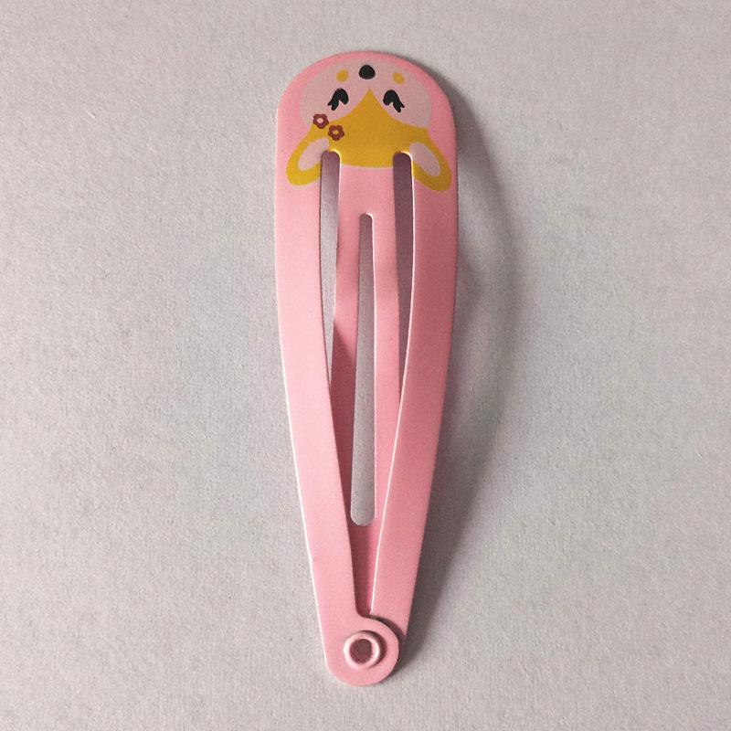 Trendy Kids' Hair Accessories: Cute Animal Metal Hair Clips & Waterdrop Print Crown Side Pins