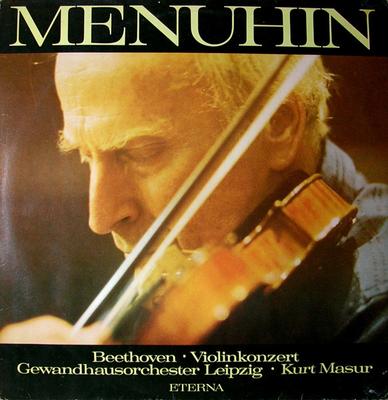 LP Record YEHUDI MENUHIN  LUDWIG VAN BEETHOV  Violinkonzert 827651 ETERNA 1983 Germany Classical Used
