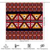 Colorful Geometric Pattern Shower Curtain Modern Design For Bathroom Decor