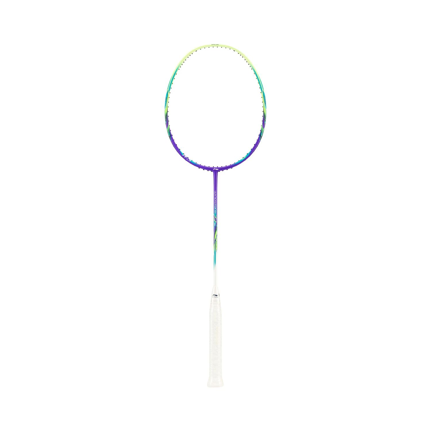 Li Ning Storm WS72 Full Carbon Badminton Rackets Offensive Type Heavy Head, Stiff Shaft Professional 6U/G6 AYPU071-6