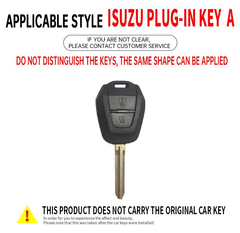 Compatible Straight-Key Case for Isuzu D-MAX/MU-X Remote Shell Pickup Buckle
