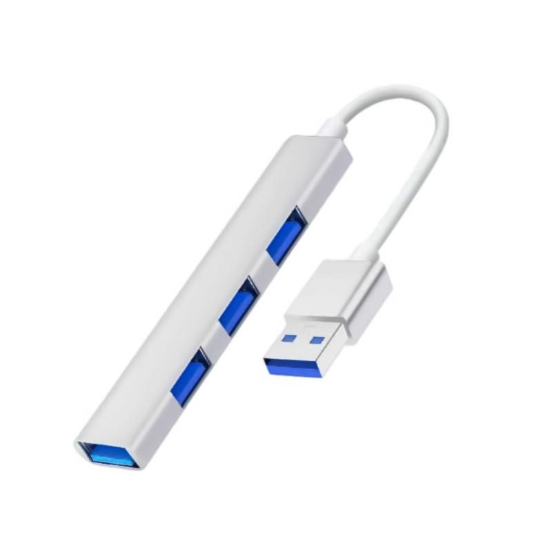 Aluminum USB C Splitter 4 in 1 USB C/USB Adapter Docking Station with 3xUSB2.0+1xUSB3.0+1 Adapter Laptops Dock for Laptop